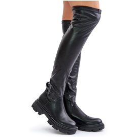 Cuissardes plates avec chaîne Pemeriana noir