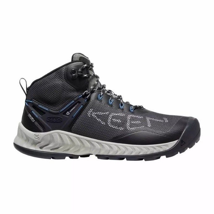 Chaussures KEEN Nxis Evo Mid Wp MAGNET/BRIGHT Cobalt KE-1026108 le noir Chaussures KEEN Nxis Evo Mid Wp MAGNET/BRIGHT Cobalt KE-1026108 le noir