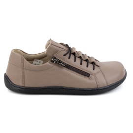 Olivier Chaussures minimalistes en cuir pieds nus pour femmes 1242 beige foncé Olivier Chaussures minimalistes en cuir pieds nus pour femmes 1242 beige foncé