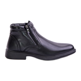 Bottes Pour Hommes En Cuir Eco Chauffant Noir Lilari le noir Bottes Pour Hommes En Cuir Eco Chauffant Noir Lilari le noir