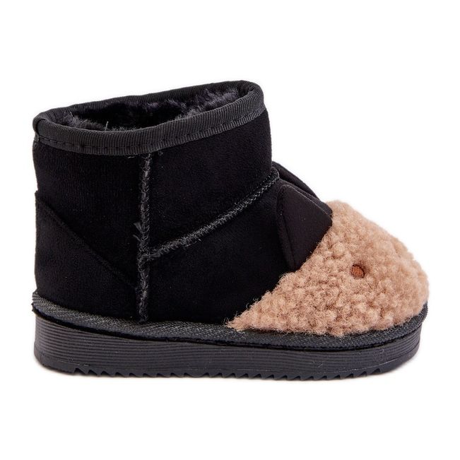 Bottes de neige isolées pour enfants Lamy Noir Esandira le noir
