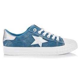Yes Mile Baskets bleues avec hologramme Yes Mile Baskets bleues avec hologramme