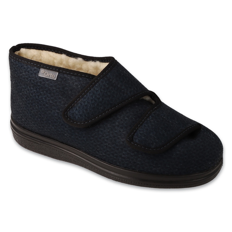 Dr.ORTO Befado chaussures pour femmes isolées en laine pu 986D013 noir bleu Dr.ORTO Befado chaussures pour femmes isolées en laine pu 986D013 noir bleu