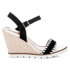 Marquiz Espadrilles compensées le noir