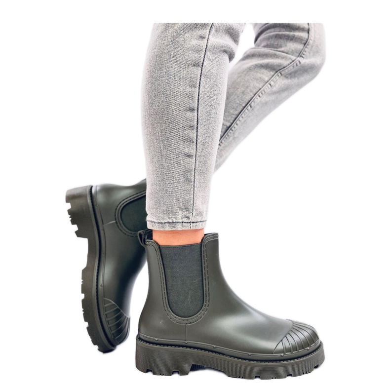 Bottines Chelsea vertes
