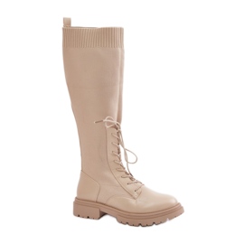 Modèle 68129 Bottes beiges Modèle 68129 Bottes beiges