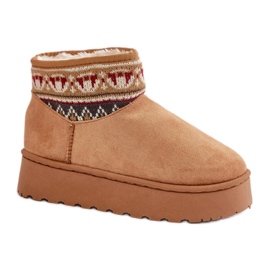 Bottes de neige modèle 20226-4B Camel brun