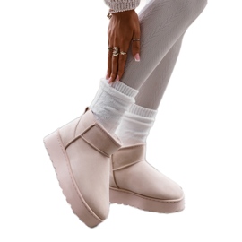 Bottes de neige Modèle 20216-4F Beige Clair