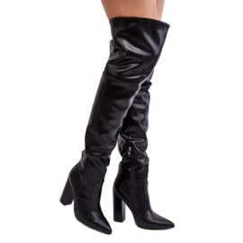 Modèle C-304 Bottes noires le noir