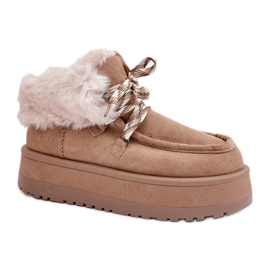 Bottes de neige Modèle C3016 Beige Foncé