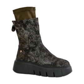 Maciejka 06766-09 Bottines kaki vert