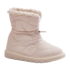 Bottes de neige modèle 6433 beige clair Bottes de neige modèle 6433 beige clair