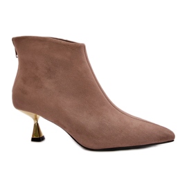 Modèle GP13 Bottines Beige Foncé Modèle GP13 Bottines Beige Foncé