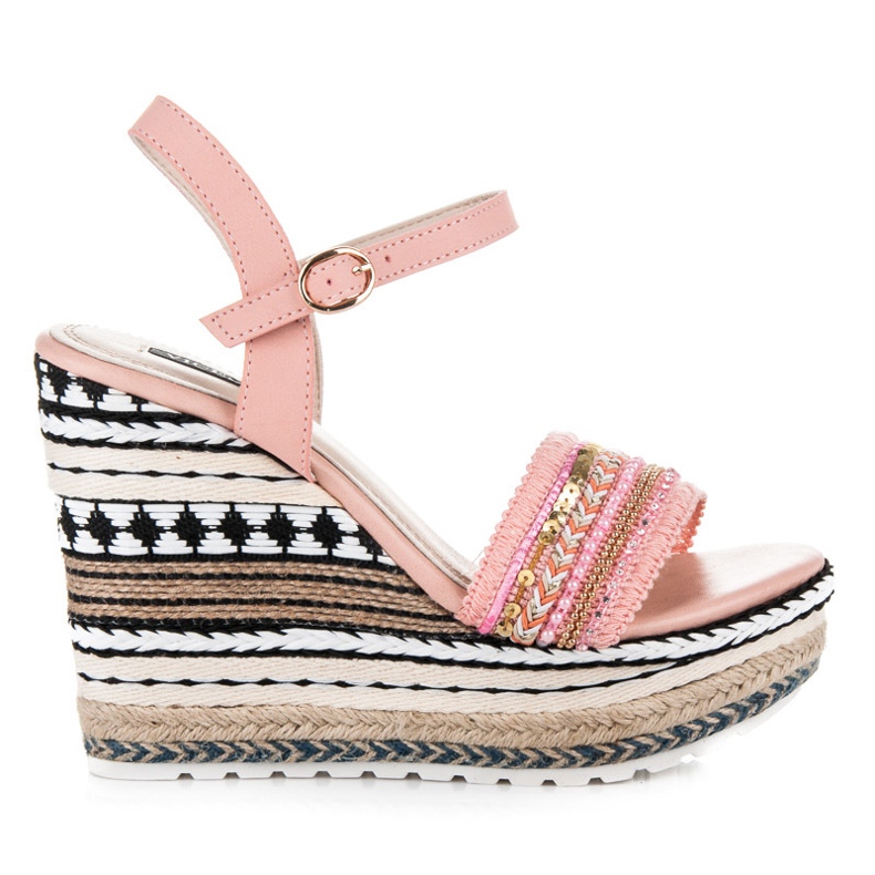 Vices Coins ethniques avec ornements rose Vices Coins ethniques avec ornements rose