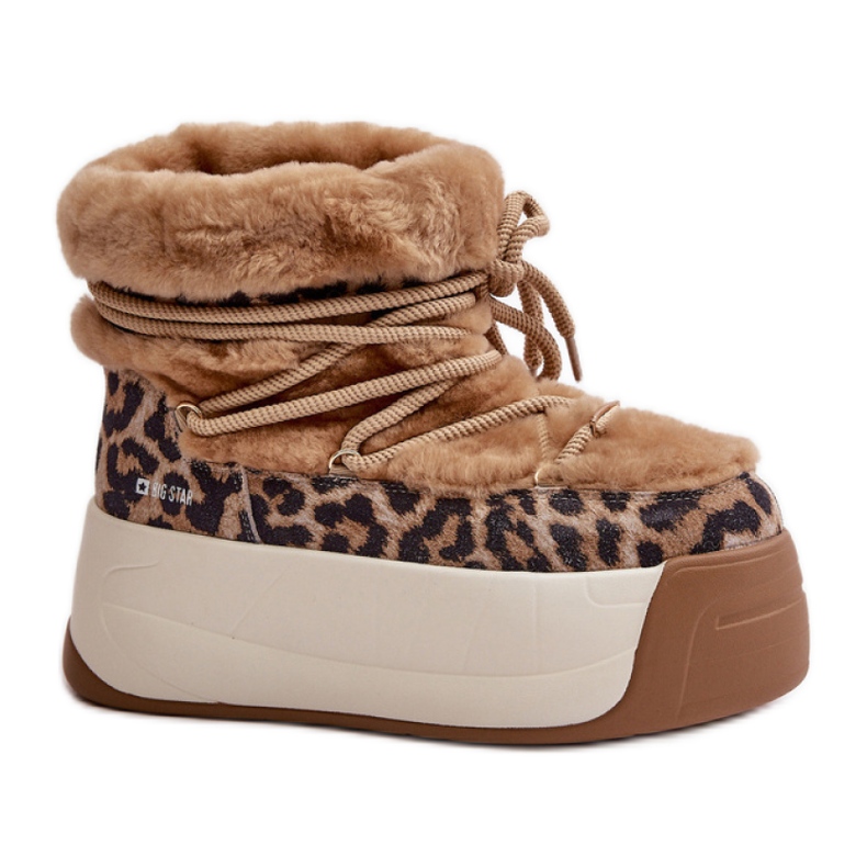 Big Star OO274A208 Bottes de neige marron/léopard brun
