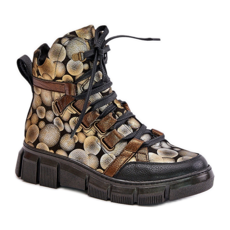 Maciejka 06158-25 Bottines dorées jaune