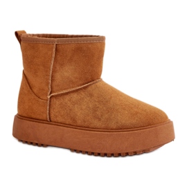 Bottes de neige Modèle 24BT26-7408 Camel brun