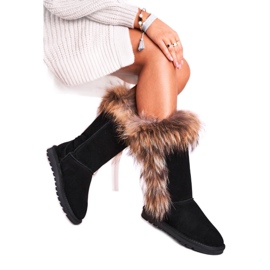 Bottes de neige Modèle W19112 Blk Black le noir