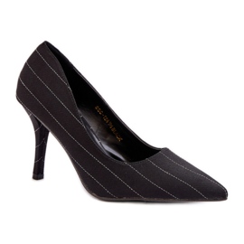 Talons aiguilles Modèle SQC-124 Noir le noir