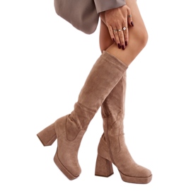 Modèle 168-501 Bottes beiges Modèle 168-501 Bottes beiges