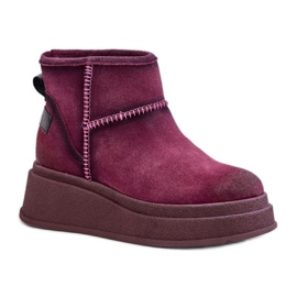 Maciejka 06769-23 Bottes de neige bordeaux rouge
