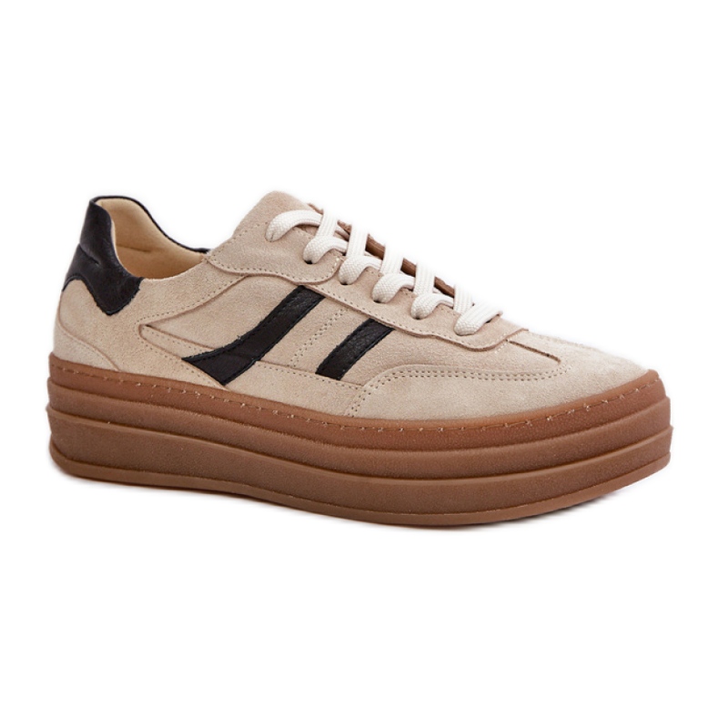 Zazoo N1176 chaussures de sport beiges