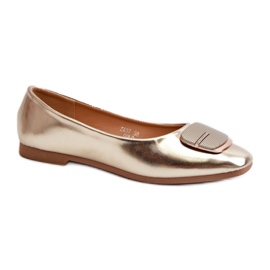 Ballerines Modèle ZA37 Doré jaune