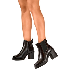 Bottes Femme Fourrées 24-12453B noir le noir