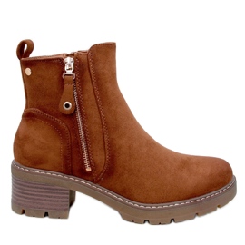 Bottes femme marron avec protecteur brun