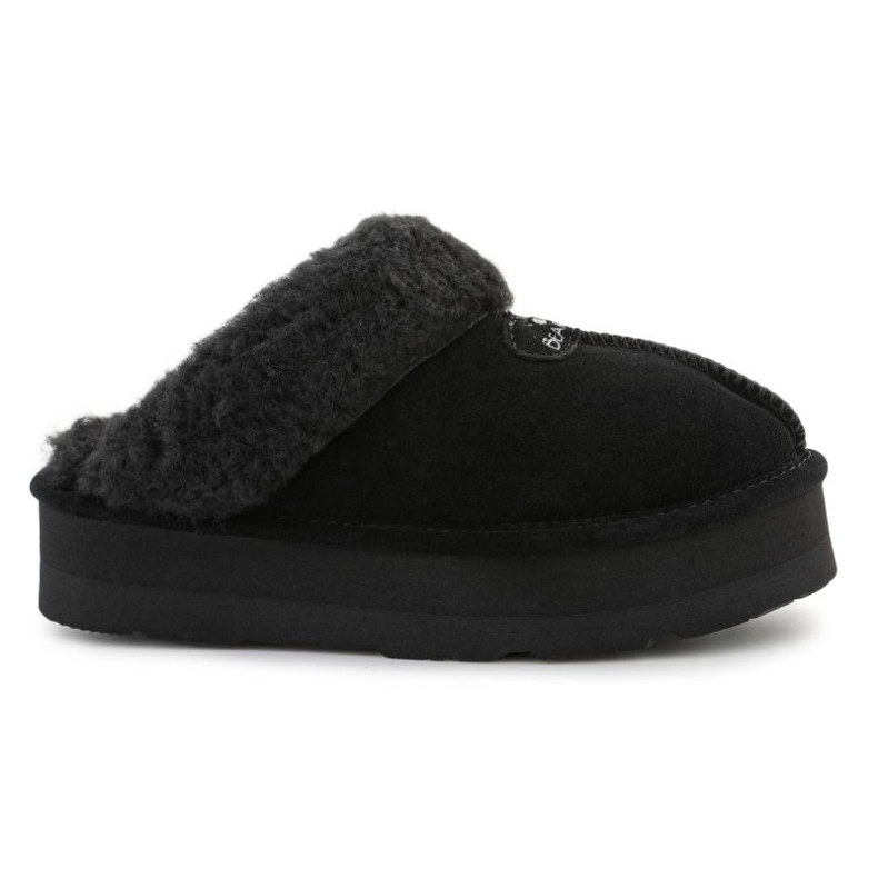 Pantoufles isolées pour femmes BearPaw Retro Loki 2487W-884 noir le noir