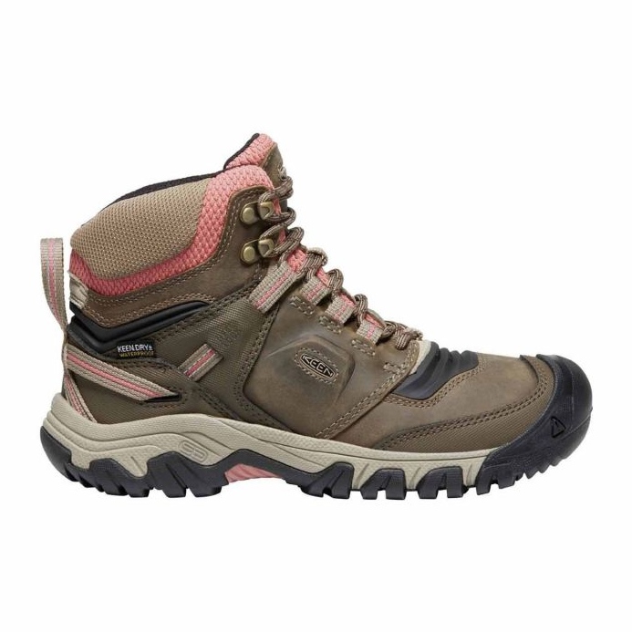 Chaussures de trekking Keen Ridge Flex Mid Wp KE-1024921 marron brun Chaussures de trekking Keen Ridge Flex Mid Wp KE-1024921 marron brun