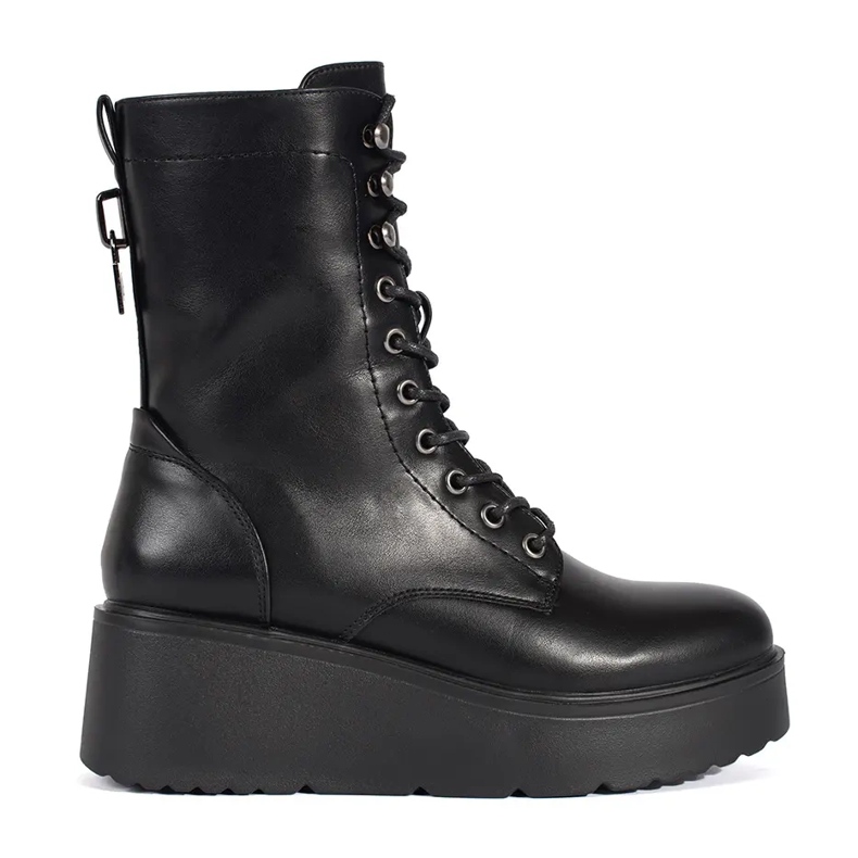 Seastar Chaussures de travail noires pour femmes à semelle épaisse le noir