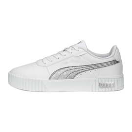 Chaussures Puma Carina 2.0 Space Metallics 389387-02 blanc blanche Chaussures Puma Carina 2.0 Space Metallics 389387-02 blanc blanche