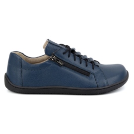 Olivier Chaussures minimalistes en cuir pieds nus pour femme 1242, bleu marine Olivier Chaussures minimalistes en cuir pieds nus pour femme 1242, bleu marine