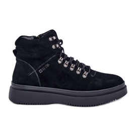 Bottes isolées en daim pour hommes Big Star OO174187 Noir