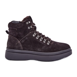 Bottes isolées en daim pour hommes Big Star OO174189 marron brun