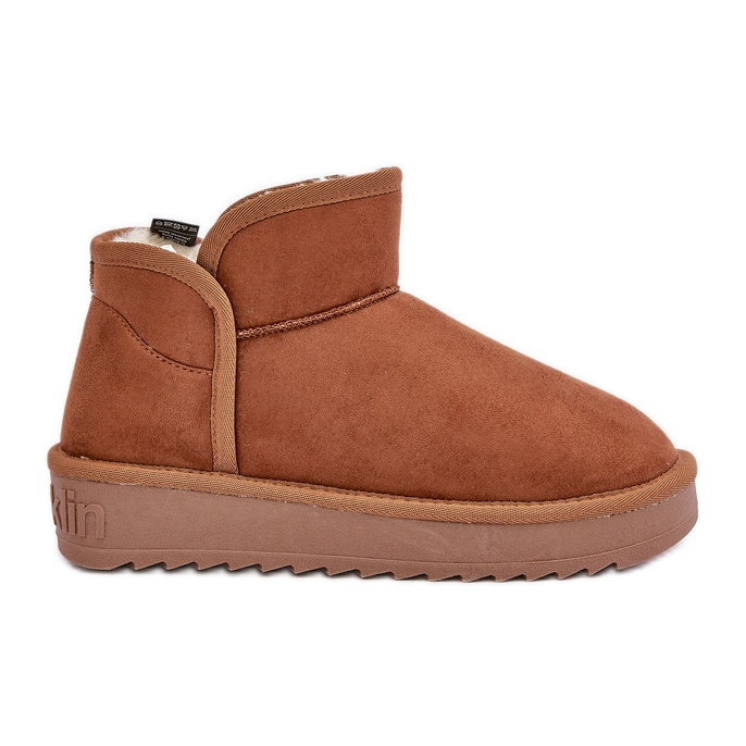 D.Franklin Bottes de neige à plateforme pour femmes DFSH370010 Marron brun