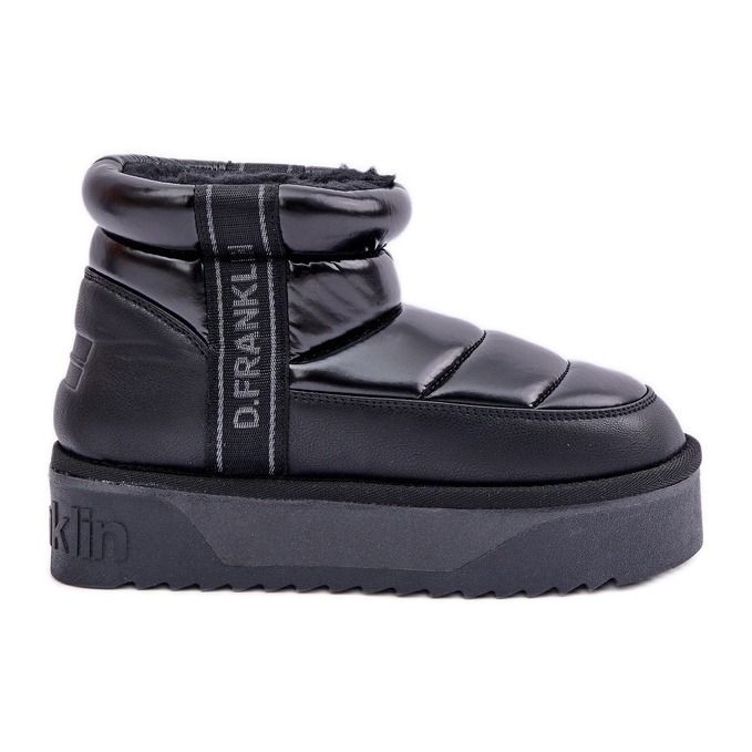 Bottes de neige basses à semelle épaisse D.Franklin DFSH371011 Noir le noir