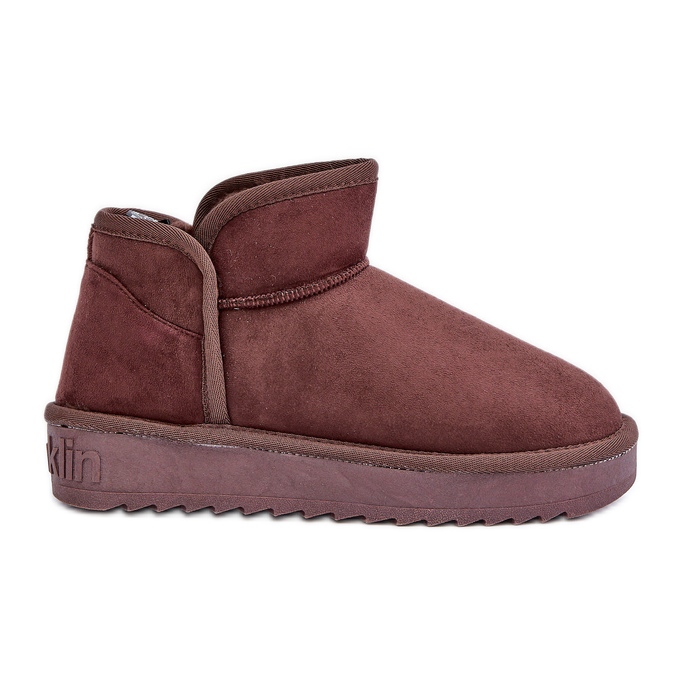 Bottes de neige à plateforme pour femmes D.Franklin DFSH370010 Chocolat brun