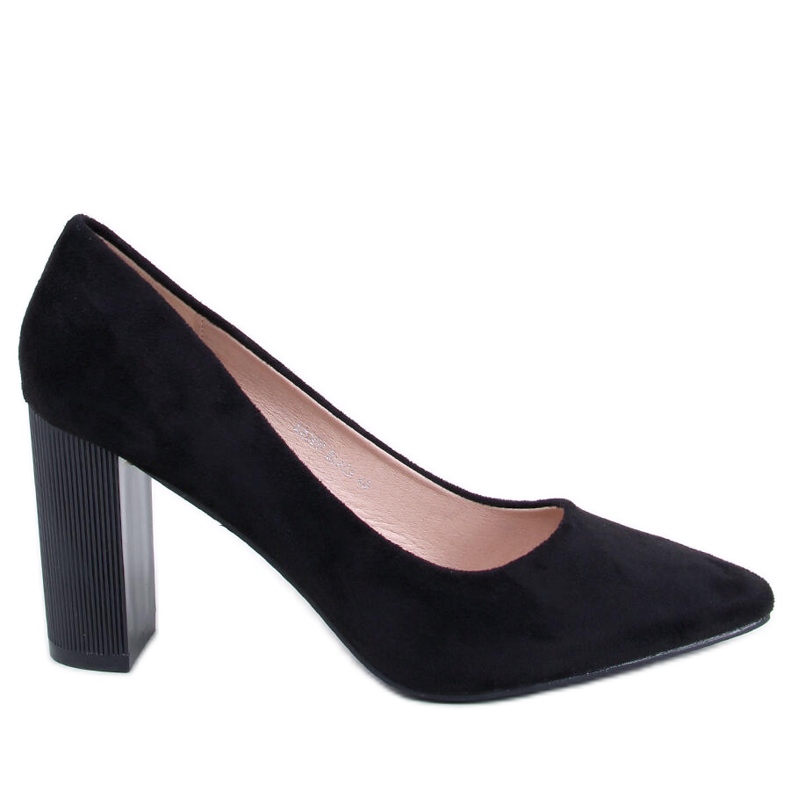 Escarpins à talons en éco-daim, noir le noir