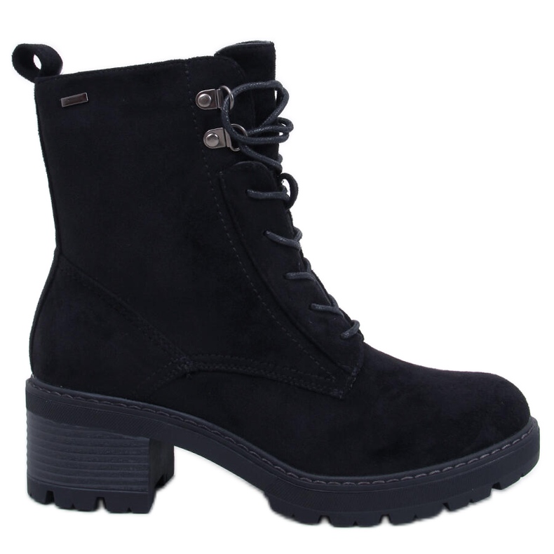 Bottes isolées avec fourrure pour femme, noir le noir