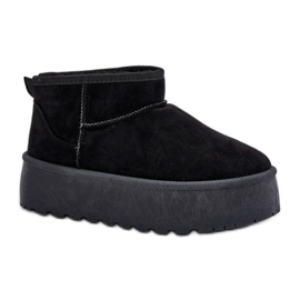 Bottes de neige fourrées femme TL242, noir le noir