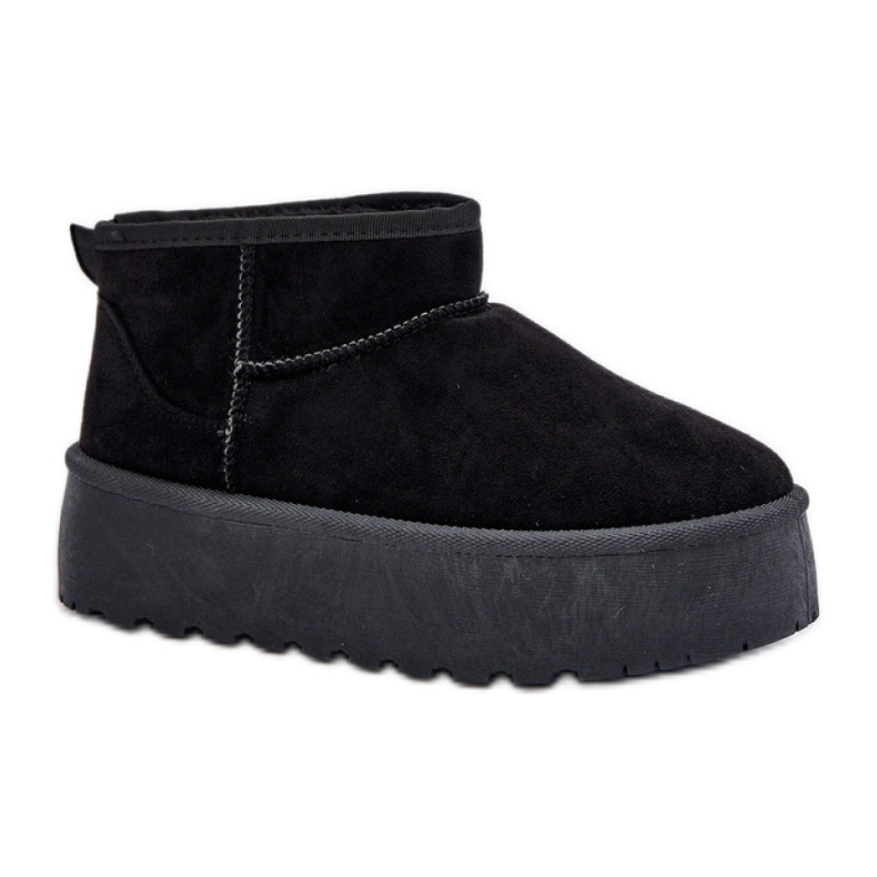 Bottes de neige fourrées femme TL242, noir le noir