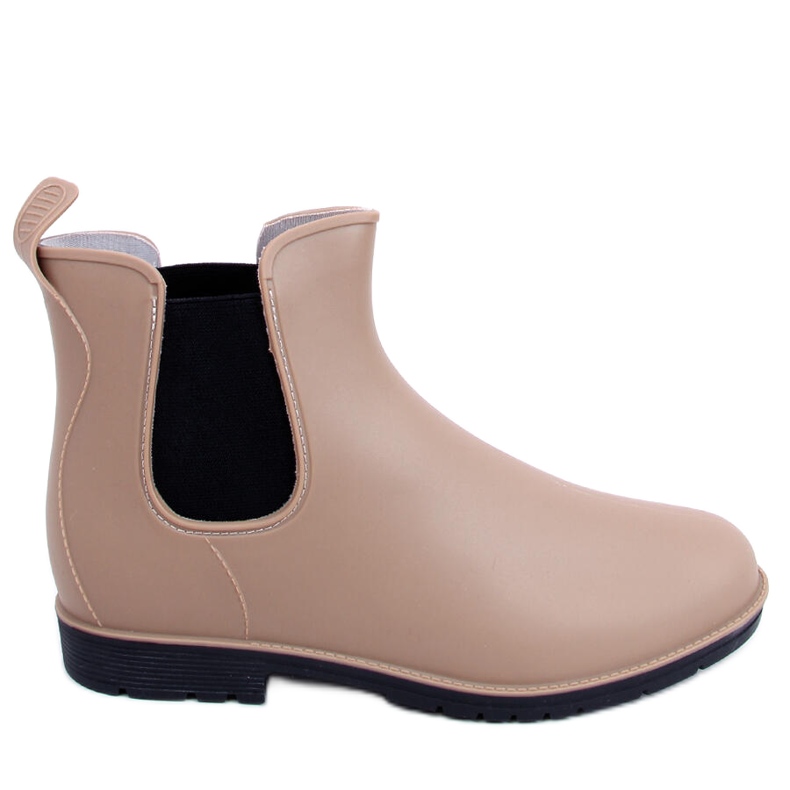 Bottines Chelsea femme, kaki-beige