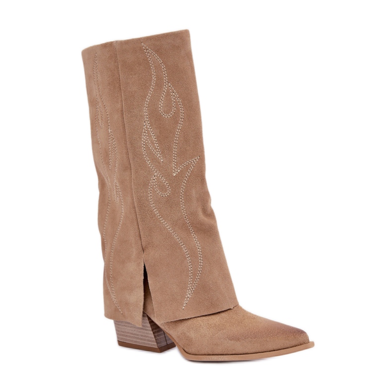 Zazoo 3487 Bottes non isolées pour femme, beige Zazoo 3487 Bottes non isolées pour femme, beige