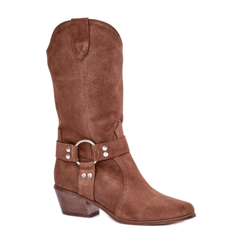 Zazoo Bottes de cowboy pour femme 3669 marron brun