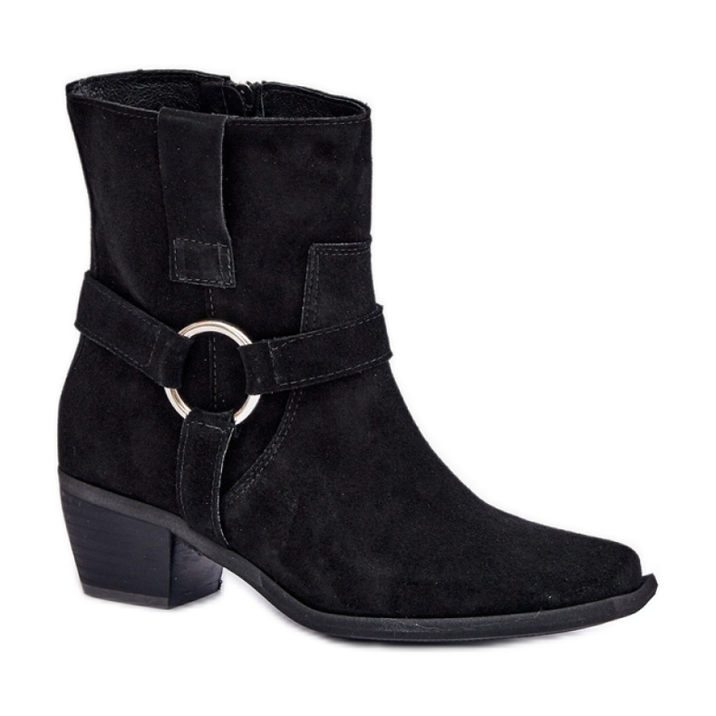 Bottes non isolées pour femmes Zazoo 3444/2 noir le noir