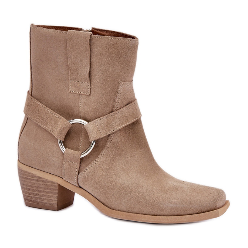 Bottes non isolées pour femmes Zazoo 3444/2 beige
