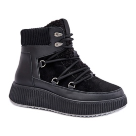 Bottes de neige isolées pour femmes MD9944-1 noir