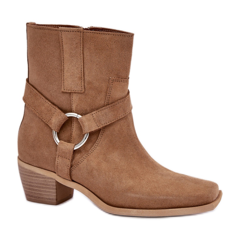 Bottes non isolées pour femmes Zazoo 3444/2 beige